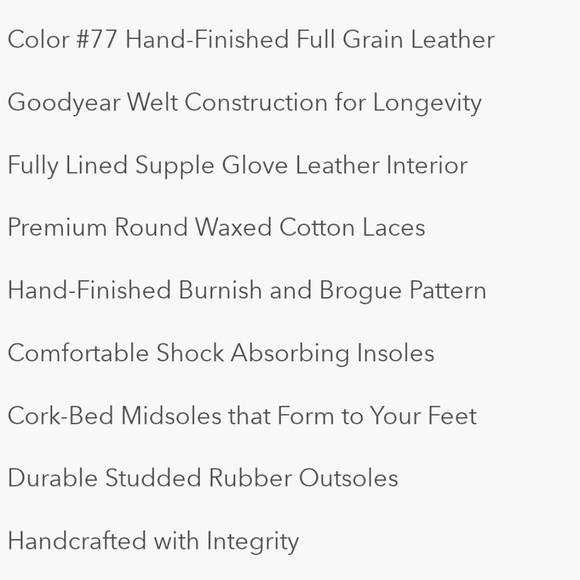 Thursday Boot Co Leather Wingtip Boots Mens Size 9 - Picture 13 of 13